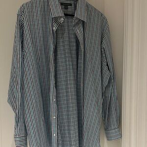 Classic Blue Checkered Men's Shirt